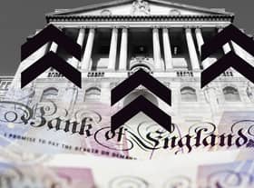 The Bank of England is making its latest interest rates announcement (images: Adobe/AFP/Getty Images)