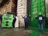 Seven arrested after Extinction Rebellion spray green pain over The Telegraph, The Sun and Daily Mail offices