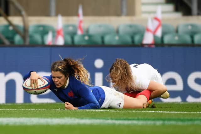 France’s Cyrielle Banet in action in 2022 Six Nations tournament