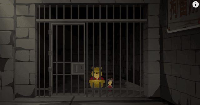 Pooh Bear featured in South Park as a political prisoner in China