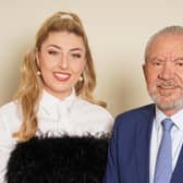 Marnie Swindells with Lord Sugar. Picture: BBC/ PA
