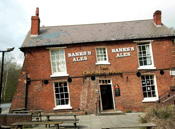 The Crooked House pub in Himley, Staffordshire is up for sale
