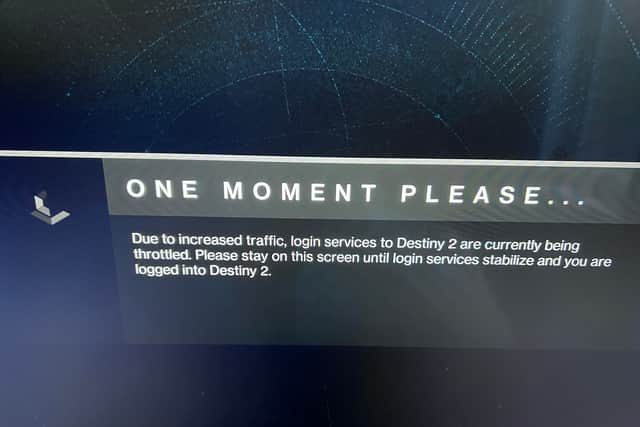 Destiny 2 error message