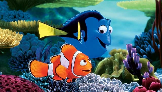 Dory and Marlin in Finding Nemo.
