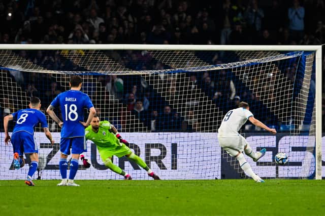 Harry Kane scored the match winning penalty against European champions Italy. (Getty Images)