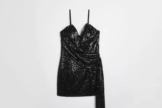 River Island Black Sequin Dress £75