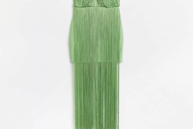 River Island Lime Green Fringe Dress £110