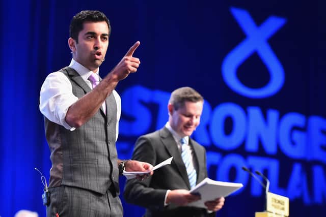 Humza Yousaf became a prominent figure in the SNP during after his first election win. (Credit: Getty Images)