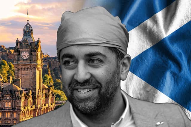 Humza Yousaf is competing to replace Nicola Sturgeon as SNP leader and First Minster of Scotland. (Credit: Mark Hall/NationalWorld)