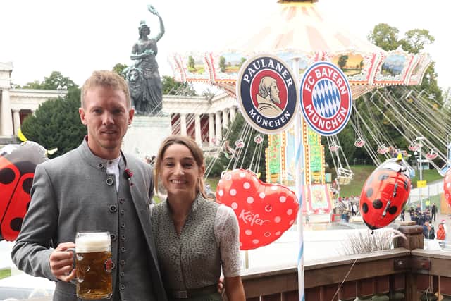 Julian Nagelsmann pictured with girlfriend Lena Wurzenberger. (Getty Images)