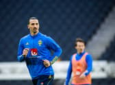 Zlatan Ibrahimovic made his 122nd international appearance during Sweden’s 3-0 loss to Belgium. (Getty Images)