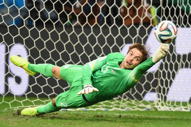 Tim Krul used a number of distraction tactics to help his side to a penalty shootout victory in the 2014 World Cup. (Getty Images)