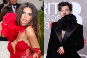 Emily Ratajkowski and Harry Styles piled on the PDA in Tokyo (Pic:getty)