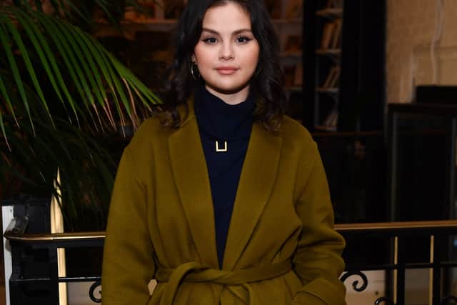 Selena Gomez attends a screening of Apple’s “Selena Gomez: My Mind & Me” presented by Benj Pasek and Justin Paul of “Spirited” at Metrograph on November 30, 2022 in New York City. (Photo by Noam Galai/Getty Images)