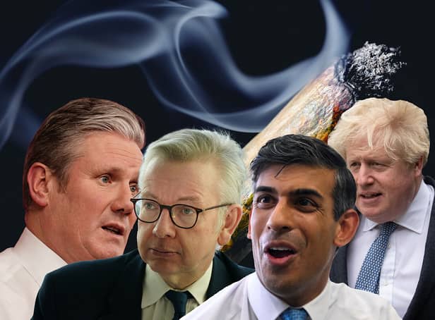 Drug policy researcher Volteface has compiled a list of every MP who has admitted using drugs, as the government poises to crackdown on antisocial behaviour (Photos: Getty and Adobe Stock)