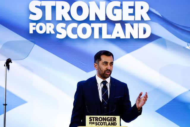 Humza Yousaf won the SNP leadership election with 52% of the vote. (Credit: Getty Images)