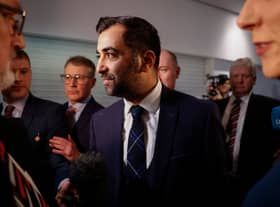 Humza Yousaf was announced as the winner of the SNP leadership election. (Credit: Getty Images)