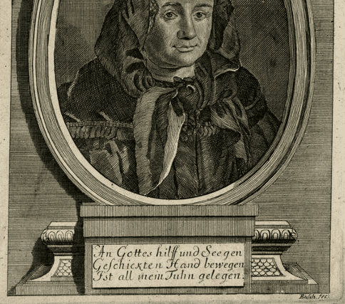 Portrait of Justine Siegemund by Georg Paul Busch (Photo: The Trustees of the British Museum)