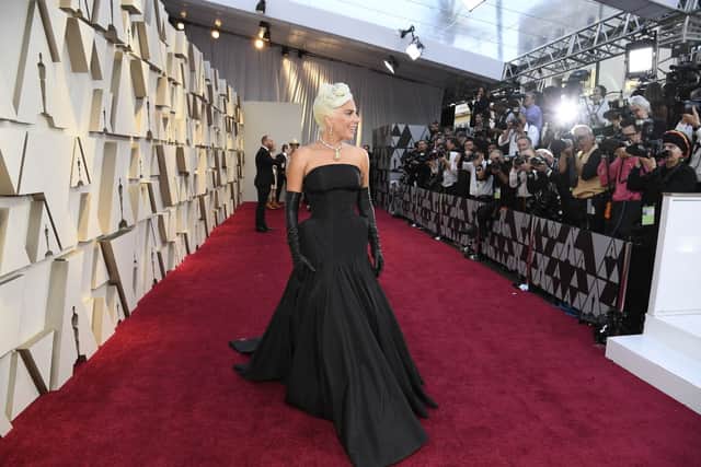 Lady Gaga looked very 'Audrey Hepburn' at The Oscars 2019. Photograph by Getty