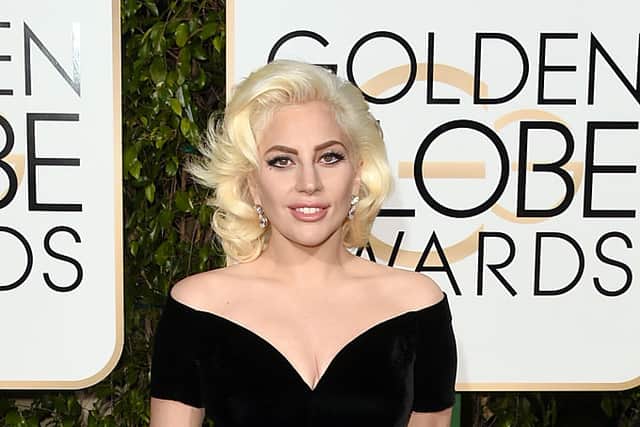 Lady Gaga looked very 'Marilyn Monroe' at the Golden Globes 2016. Photograph by Getty