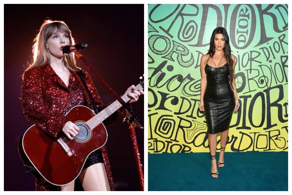 Taylor Swift and Kourtney Kardashian are trending today. Photographs by Getty
