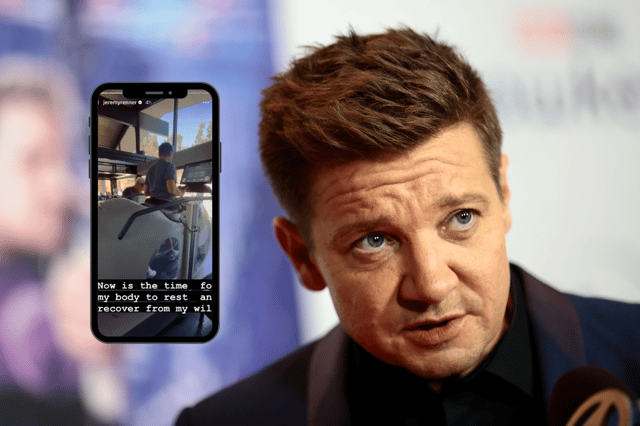 Jeremy Renner has shared with his Instagram follows an update on his recovery after his accident in January (Credit: Getty Images/Instagram)