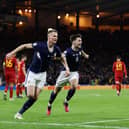 Scott McTominay and Scotland celebrate their second goal