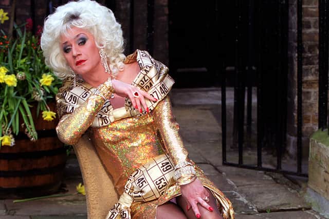 File photo dated 01/04/99 of Paul O’Grady, as Lily Savage, during a photocall to launch a TV advert campaign for a new bingo game (Photo: PA/Peter Jordan)