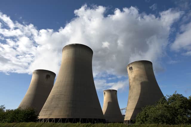 A view of the cooling towers of the Drax coal-fired power station near Selby, northern England (Photo: OLI SCARFF,OLI SCARFF/AFP via Getty Images)