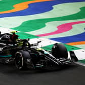 Lewis Hamilton drives in Saudi Arabia GP 2023