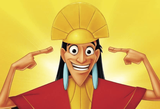 Despite not drawing exactly from the source,  Emperor Kuzco's hubris is very much akin to the Emperor in The Emperor's New Clothes (Credit: Disney)