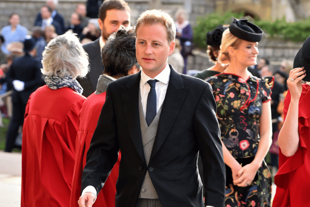 Guy Pelly arrives ahead of the wedding of Princess Eugenie of York and Mr. Jack Brooksbank at St. George's Chapel on October 12, 2018 in Windsor, England. (Photo by Matt Crossick - WPA Pool/Getty Images)