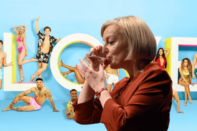 Perhaps in an alternative universe, Liz Truss could appear on Love Island? (Credit: ITV Pictures/Getty Images)
