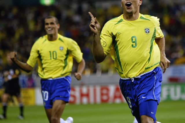  Ronaldo scored the winning goals in the 2002 World Cup final. (Getty Images)
