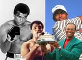 The best sporting comebacks including Muhammad Ali and Tiger Woods. (Getty Images/ Graphic by Mark Hall)