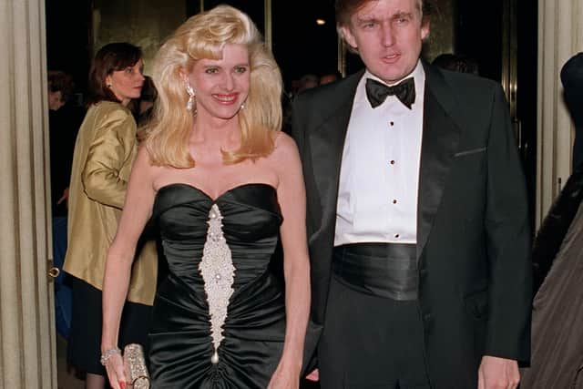 Donald Trump and Ivana at a social engagement in New York in December 1989 (Photo: SWERZEY/AFP via Getty Images)