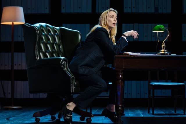 Jodie Comer as Tessa in Prima Facie (Photo: Helen Murray/National Theatre Live)