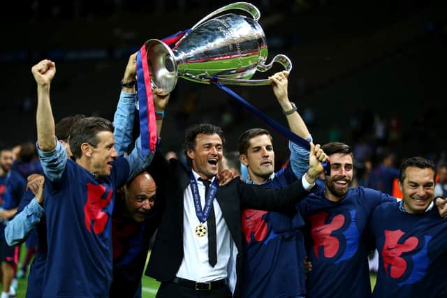 Luis Enrique guided Barcelona to Champions League glory in 2015. (Getty Images)