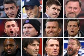 12 Premier League managers have been sacked this season. (Getty Images/ Graphic by Mark Hall National World)