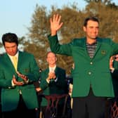 Scottie Scheffler celebrates his 2022 Masters win in Augusta 