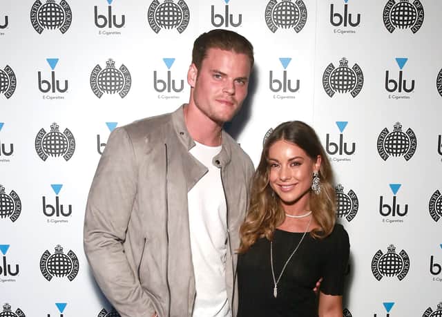 Louise Thompson (R) and Ryan Libbey (Photo by John Phillips/John Phillips/Getty Images for blu)