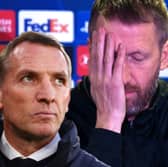 Brendan Rodgers and Graham Potter have become the latest Premier League managers to be sacked (Image: Getty / Kim Mogg)