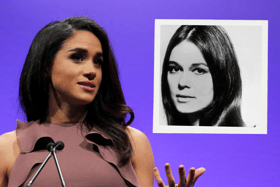 Meghan Markle is set to receive the Women of Vision Award in May from Ms. founder Gloria Steinem (inset) (Credit: Getty Images)