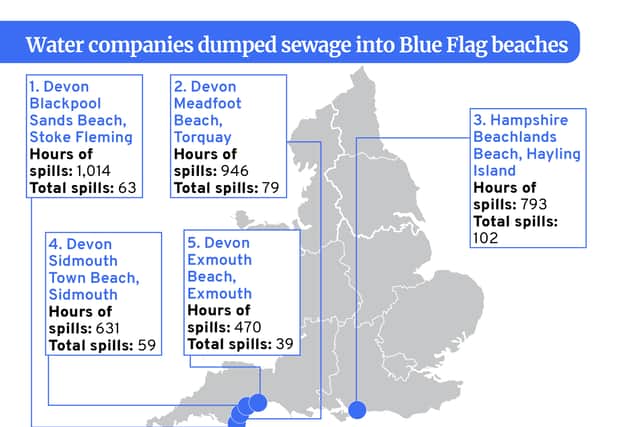 New figures show water companies in England dumped sewage into beaches with a Blue Flag status more than 1,500 times last year. (Image by NationalWorld/Kim Mogg) 