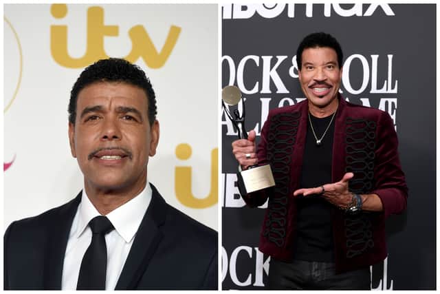Chris Kamara is often compared to singer Lionel Richie. (Getty Images)