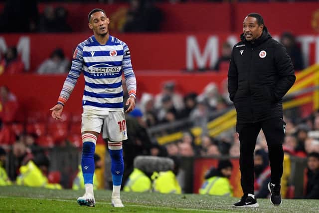 Paul Ince (R) and son Tom Ince during recent FA Cup match against Man United, January 2023