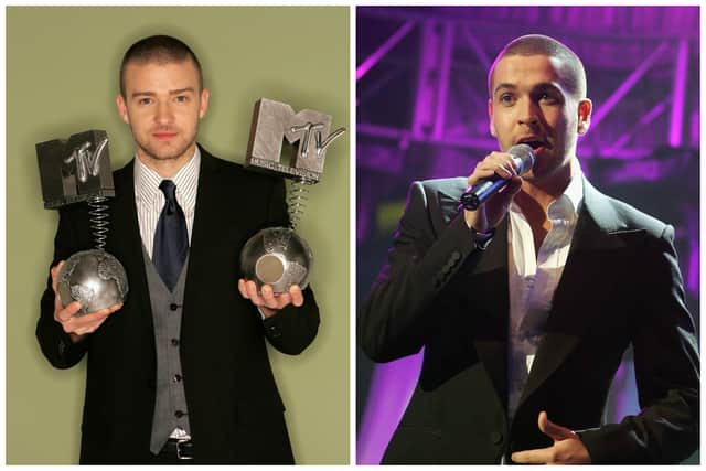 Justin Timberlake shares a striking resemblance with former X Factor winner Shane Ward. (Getty Images)