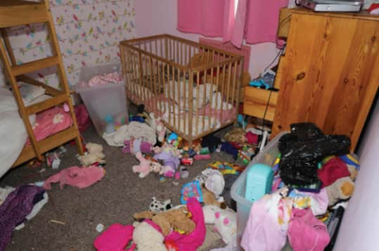 The bedroom of two-year-old Lola James at her home in Haverfordwest (Photo: PA)