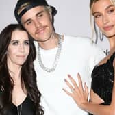 Pattie Mallette, Justin Bieber and Hailey Bieber attend the premiere of YouTube Originals' 