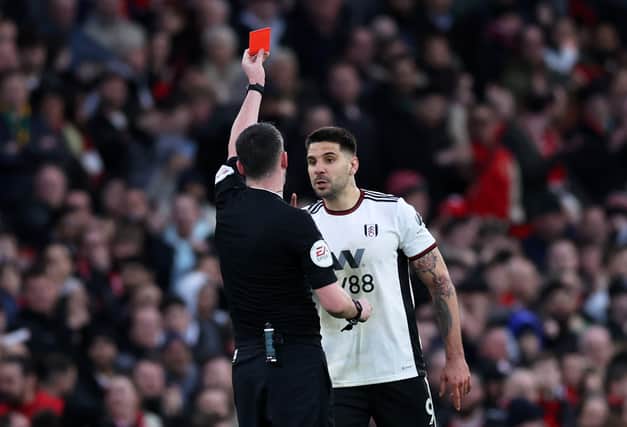 Aleksandar Mitrovic has been handed an eight-game ban for pushing referee Chris Kavanagh. (Getty Images)